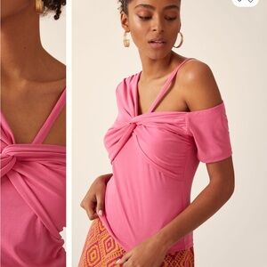 Anthropologie Elegant Pink Women's Top
